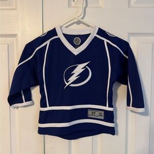 Kids Blue Lightning Logo Shirt